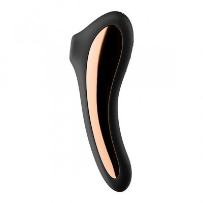 Вакуумний стимулятор з вібрацією Satisfyer Dual Kiss Black Вакуумний стимулятор з вібрацією Satisfyer Dual Kiss Black