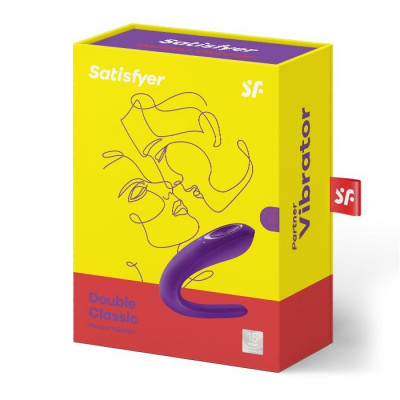 Вибратор для пар Satisfyer Double Classic с одним моторчиком Вибратор для пар Satisfyer Double Classic с одним моторчиком