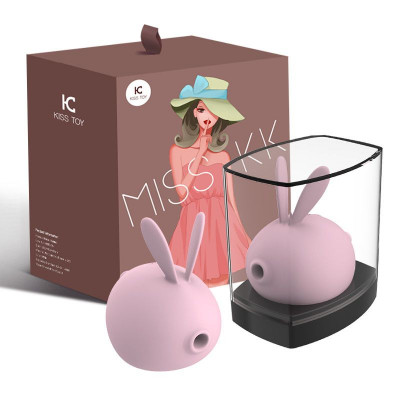 Вакуумный клиторальный стимулятор с вибрацией KisToy Miss KK Pink Вакуумный клиторальный стимулятор с вибрацией KisToy Miss KK Pink