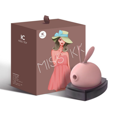 Вакуумный клиторальный стимулятор с вибрацией KisToy Miss KK Pink Вакуумный клиторальный стимулятор с вибрацией KisToy Miss KK Pink
