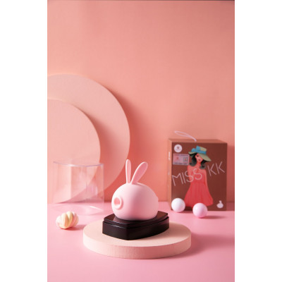 Вакуумный клиторальный стимулятор с вибрацией KisToy Miss KK Pink Вакуумный клиторальный стимулятор с вибрацией KisToy Miss KK Pink