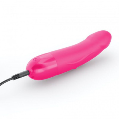 Вібратор Dorcel Real Vibration S Magenta 2.0, діаметр 3,7см, перезаряджається, для точки G, водостій Вібратор Dorcel Real Vibration S Magenta 2.0, діаметр 3,7см, перезаряджається, для точки G, водостій