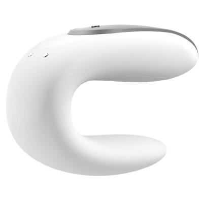 Смарт-вібратор для пар Satisfyer Double Fun (White) з пультом д/к Смарт-вібратор для пар Satisfyer Double Fun (White) з пультом д/к