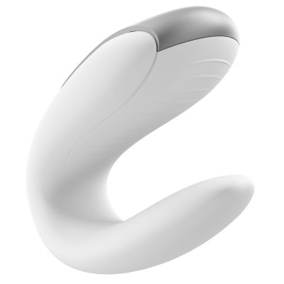 Смарт-вібратор для пар Satisfyer Double Fun (White) з пультом д/к Смарт-вібратор для пар Satisfyer Double Fun (White) з пультом д/к