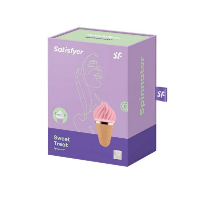 Мороженка спиннатор Satisfyer Lay-On - Sweet Treat Pink/Brown Мороженка спиннатор Satisfyer Lay-On - Sweet Treat Pink/Brown