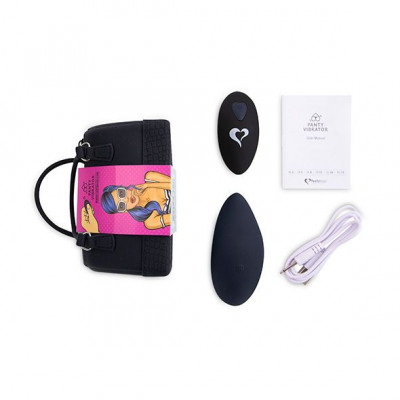 Вібратор в трусики FeelzToys Panty Vibrator Black з пультом дистанційного керування, 6 режимів робот Вібратор в трусики FeelzToys Panty Vibrator Black з пультом дистанційного керування, 6 режимів робот