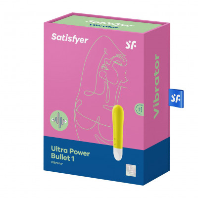 Вибропуля перезаряжаемая Ultra Power Bullet 1 Yellow Вибропуля перезаряжаемая Ultra Power Bullet 1 Yellow