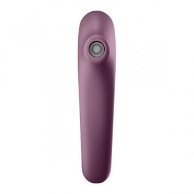 Вакуумний стимулятор з вібрацією Satisfyer Dual Kiss Wine Red Вакуумний стимулятор з вібрацією Satisfyer Dual Kiss Wine Red