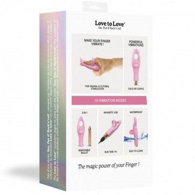 Вібратор на палець Love To Love Tickle me - BABY PINK перезаряджається, 3 варіанти використання Вібратор на палець Love To Love Tickle me - BABY PINK перезаряджається, 3 варіанти використання