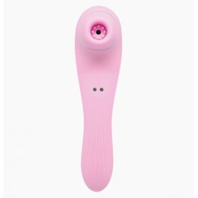 Вибратор и вакуумный клиторальный стимулятор Alive Midnight Quiver Pink - секс-игрушка 2в1 Вибратор и вакуумный клиторальный стимулятор Alive Midnight Quiver Pink - секс-игрушка 2в1