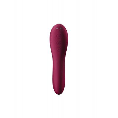 Вакуумный стимулятор с вибрацией Satisfyer Dual Crush Wine Red Вакуумный стимулятор с вибрацией Satisfyer Dual Crush Wine Red
