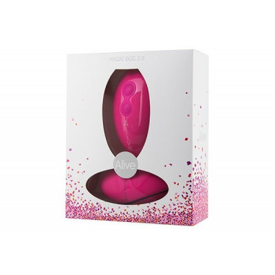 Віброяйце Alive Magic Egg 2.0 Pink із пультом ДУ Віброяйце Alive Magic Egg 2.0 Pink із пультом ДУ