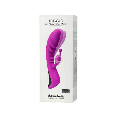 Вібратор Adrien Lastic Trigger з масажними рухами стовбура Вібратор Adrien Lastic Trigger з масажними рухами стовбура