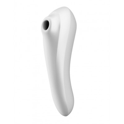 Смарт вибратор и вакуумный стимулятор 2-в-1 Satisfyer Dual Pleasure White Смарт вибратор и вакуумный стимулятор 2-в-1 Satisfyer Dual Pleasure White