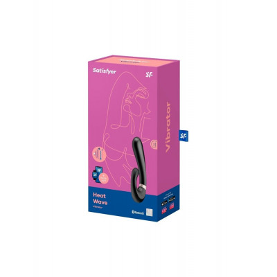 Смарт вібратор кролик із підігрівом Satisfyer Heat Wave Black