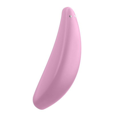 Мощный вакуумный клиторальный стимулятор Satisfyer Curvy 3+ с управлением через интернет Мощный вакуумный клиторальный стимулятор Satisfyer Curvy 3+ с управлением через интернет