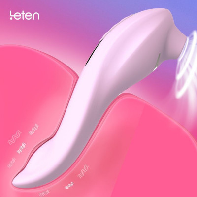 Вакуумный вибратор 3-в-1 Leten Sucking Vibrator (вакуум, вибрация, массажные движения язычка) Вакуумный вибратор 3-в-1 Leten Sucking Vibrator (вакуум, вибрация, массажные движения язычка)
