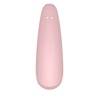 Вакуумный клиторальный стимулятор Satisfyer Curvy 2+ Pink с управлением через интернет Вакуумный клиторальный стимулятор Satisfyer Curvy 2+ Pink с управлением через интернет