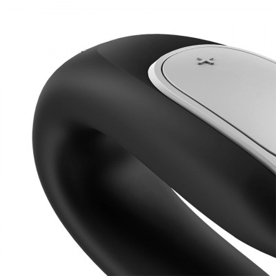 Смарт-вібратор для пар Satisfyer Double Fun (Black) з пультом д/к Смарт-вібратор для пар Satisfyer Double Fun (Black) з пультом д/к