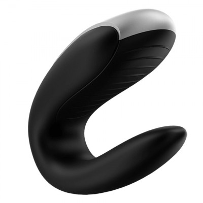 Смарт-вібратор для пар Satisfyer Double Fun (Black) з пультом д/к Смарт-вібратор для пар Satisfyer Double Fun (Black) з пультом д/к