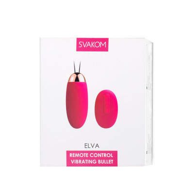 Віброяйце з пультом керування Svakom Elva Plum Red Віброяйце з пультом керування Svakom Elva Plum Red