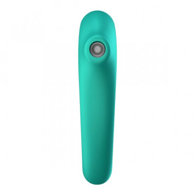 Вакуумный стимулятор с вибрацией Satisfyer Dual Kiss Green Вакуумный стимулятор с вибрацией Satisfyer Dual Kiss Green