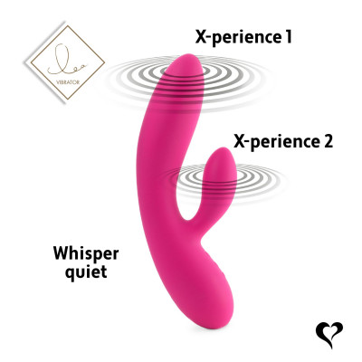 Гибкий вибратор кролик с двумя моторами FeelzToys Lea Rabbit Vibrator Rubine Red Гибкий вибратор кролик с двумя моторами FeelzToys Lea Rabbit Vibrator Rubine Red