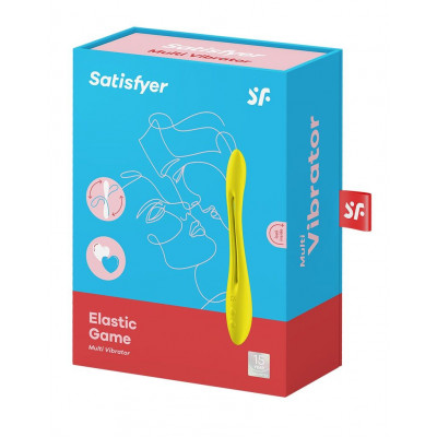 Універсальний гнучкий вібратор для пар Satisfyer Elastic Game Yellow Універсальний гнучкий вібратор для пар Satisfyer Elastic Game Yellow
