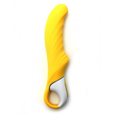 Мощный вибратор Satisfyer Vibes Yummy Sunshine с гибким стволом и стимулирующим рельефом, 12 режимов Мощный вибратор Satisfyer Vibes Yummy Sunshine с гибким стволом и стимулирующим рельефом, 12 режимов