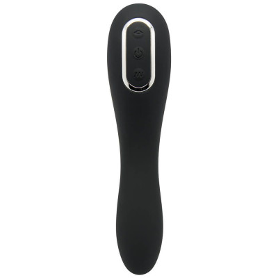 Вибратор и вакуумный клиторальный стимулятор Alive Midnight Quiver Black - секс-игрушка 2в1 Вибратор и вакуумный клиторальный стимулятор Alive Midnight Quiver Black - секс-игрушка 2в1