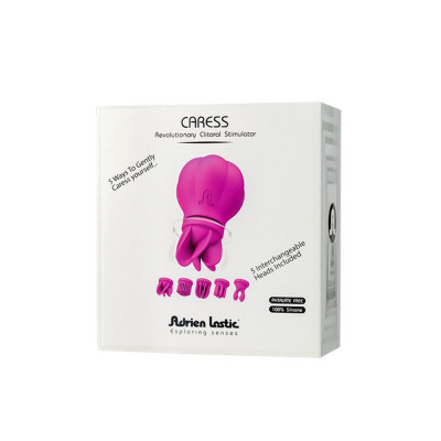 Вібратор Adrien Lastic Caress з насадками для стимуляції ерогенних зон, які обертаються. Вібратор Adrien Lastic Caress з насадками для стимуляції ерогенних зон, які обертаються.