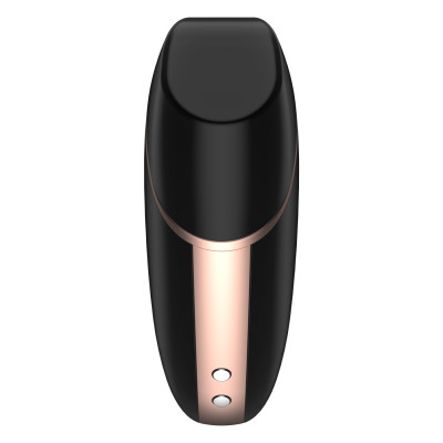 Вакуумный клиторальный стимулятор Satisfyer Love Triangle Black с управлением через интернет Вакуумный клиторальный стимулятор Satisfyer Love Triangle Black с управлением через интернет