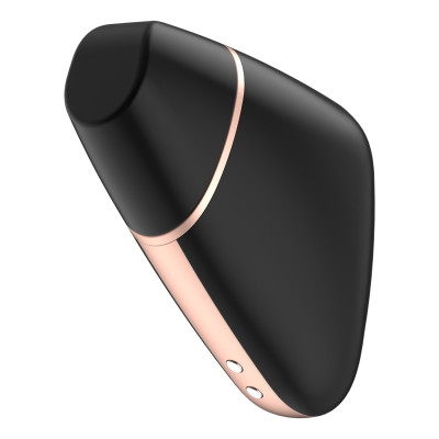 Вакуумный клиторальный стимулятор Satisfyer Love Triangle Black с управлением через интернет Вакуумный клиторальный стимулятор Satisfyer Love Triangle Black с управлением через интернет