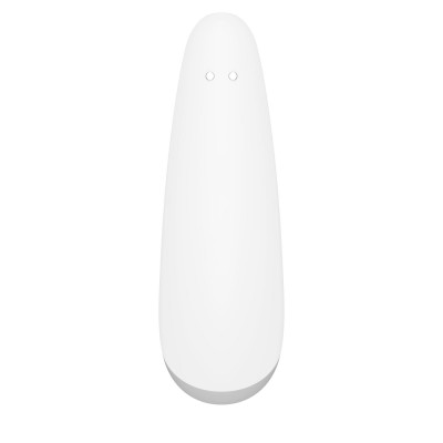 Вакуумный клиторальный стимулятор Satisfyer Curvy 2+ White с управлением через интернет Вакуумный клиторальный стимулятор Satisfyer Curvy 2+ White с управлением через интернет