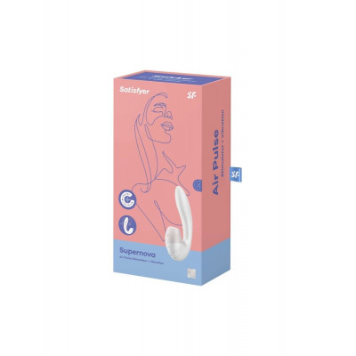Вакуумный вибратор Satisfyer Supernova White, 2 положения ствола Вакуумный вибратор Satisfyer Supernova White, 2 положения ствола