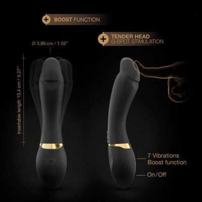 Вібратор Dorcel Tender Spot з гнучким стовбуром і м'яким кінчиком, з турборежимом Вібратор Dorcel Tender Spot з гнучким стовбуром і м'яким кінчиком, з турборежимом