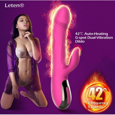 Вібратор-пульсатор Leten Automatical Thrusting Vibrator з підігрівом, що перезаряджається, 10 режимі Вібратор-пульсатор Leten Automatical Thrusting Vibrator з підігрівом, що перезаряджається, 10 режимі