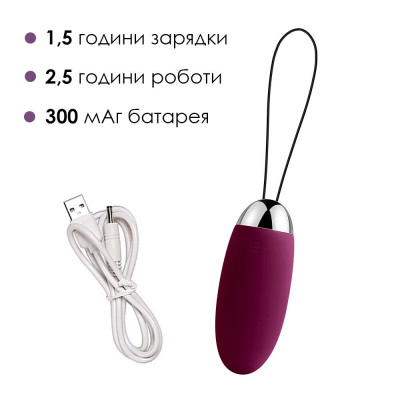 Віброяйце з пультом керування Svakom Elva Violet Віброяйце з пультом керування Svakom Elva Violet