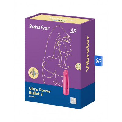 Вибропуля перезаряжаемая Ultra Power Bullet 3 Red Вибропуля перезаряжаемая Ultra Power Bullet 3 Red
