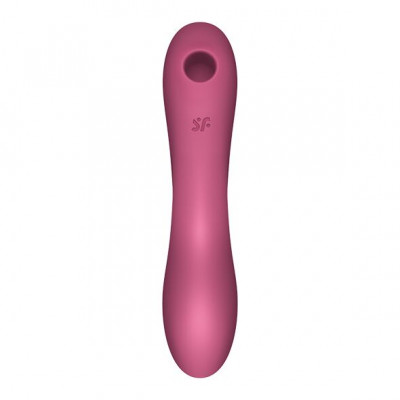 Вакуумный стимулятор с вибрацией Satisfyer Curvy Trinity 3 Red Вакуумный стимулятор с вибрацией Satisfyer Curvy Trinity 3 Red