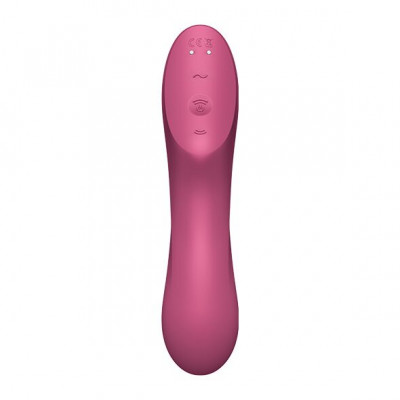 Вакуумный стимулятор с вибрацией Satisfyer Curvy Trinity 3 Red Вакуумный стимулятор с вибрацией Satisfyer Curvy Trinity 3 Red