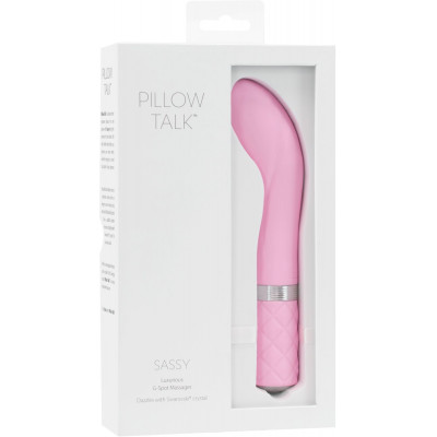 Розкішний вібратор Pillow Talk - Sassy Pink з кристалом Сваровські для точки G, подарункова упаковка