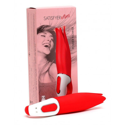Мощный вибратор Satisfyer Vibes Power Flower с нежными трепещущими лепестками, 12 режимов работы Мощный вибратор Satisfyer Vibes Power Flower с нежными трепещущими лепестками, 12 режимов работы