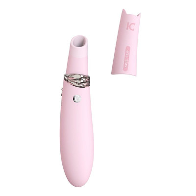 Вакуумный стимулятор с вибрацией KisToy Miss CC Pink, можно использовать как вибратор, диаметр 36мм Вакуумный стимулятор с вибрацией KisToy Miss CC Pink, можно использовать как вибратор, диаметр 36мм