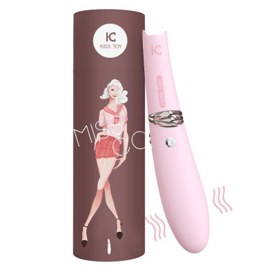 Вакуумный стимулятор с вибрацией KisToy Miss CC Pink, можно использовать как вибратор, диаметр 36мм Вакуумный стимулятор с вибрацией KisToy Miss CC Pink, можно использовать как вибратор, диаметр 36мм
