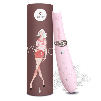 Вакуумный стимулятор с вибрацией KisToy Miss CC Pink, можно использовать как вибратор, диаметр 36мм Вакуумный стимулятор с вибрацией KisToy Miss CC Pink, можно использовать как вибратор, диаметр 36мм