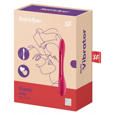 Універсальний гнучкий вібратор для пар Satisfyer Elastic Joy Red Універсальний гнучкий вібратор для пар Satisfyer Elastic Joy Red