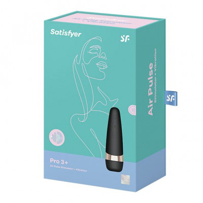Вакуумный клиторальный стимулятор Satisfyer Pro 3 Vibration с вибрацией и очень мягким кончиком Вакуумный клиторальный стимулятор Satisfyer Pro 3 Vibration с вибрацией и очень мягким кончиком