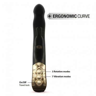 Вібратор-кролик Dorcel Baby Rabbit Gold 2.0 з перловим масажем і голівкою, що обертається Вібратор-кролик Dorcel Baby Rabbit Gold 2.0 з перловим масажем і голівкою, що обертається