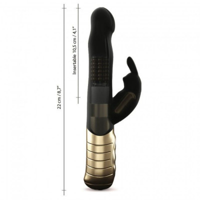Вібратор-кролик Dorcel Baby Rabbit Gold 2.0 з перловим масажем і голівкою, що обертається Вібратор-кролик Dorcel Baby Rabbit Gold 2.0 з перловим масажем і голівкою, що обертається